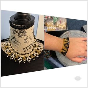 2 X 15 Handmade Necklace and Bracelet, and Chakira Necklace, Chakira Bracelet,